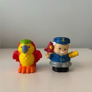 Little People- Colourful Parrot and Sea Captain Duo